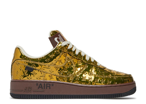 Louis Vuitton Nike Air Force 1 Low by Virgil Abloh Metallic Gold