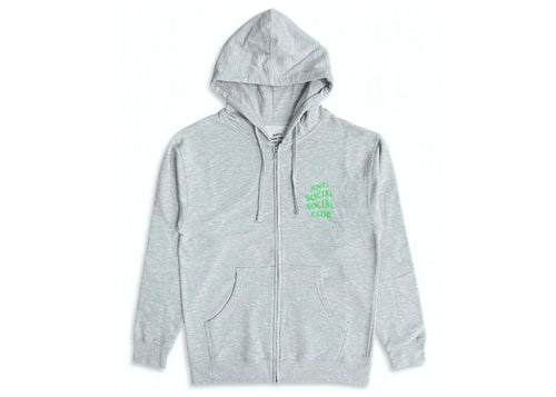 Anit Social Social Club Grey Zip-Up