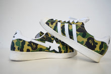 Load image into Gallery viewer, Adidas Superstar Bape ABC Camo Green